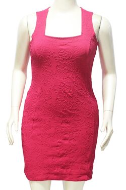 Vestido Feminino Plus Pink. Miravest  - 24961