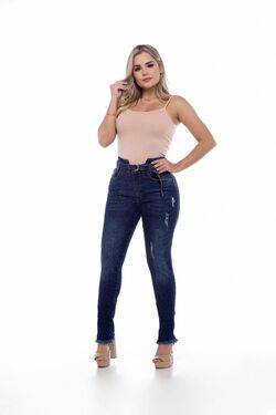 Calça Jeans Feminina  Alta do 38 ao 48 Via Laurence