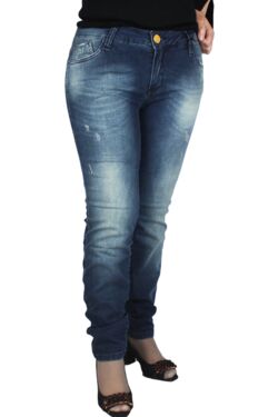 Calça Jeans Feminina Cintura Intermediária