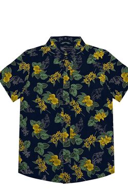 Camisa Masculina Floral Rovitex 