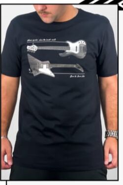 Camiseta Masculina Plus Size Guitar - 46363
