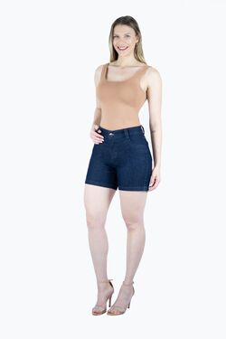 Shorts Jeans Feminino Meia Coxa 38 ao 56 Muito Mais - 46898
